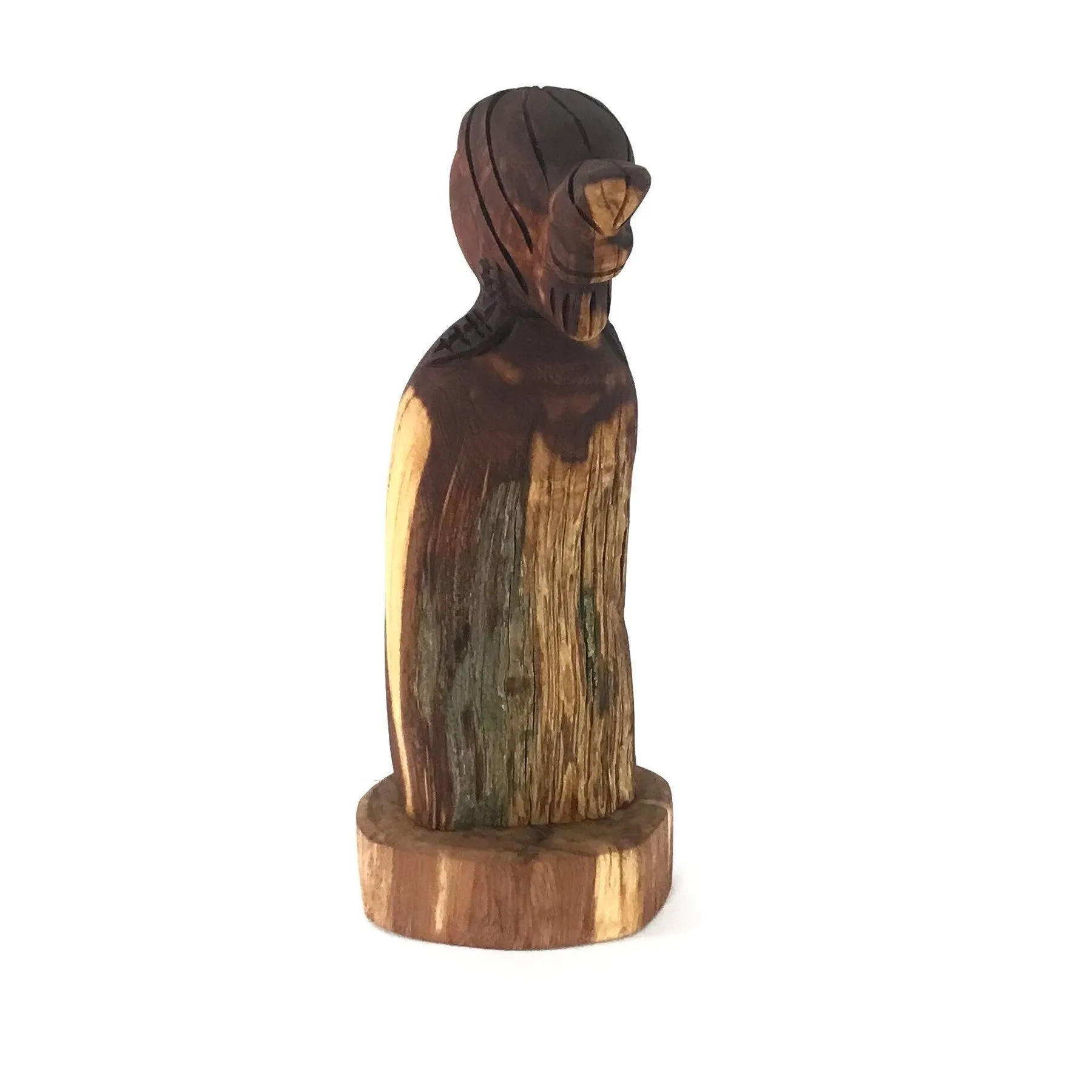 Harry and Isabella Benally Juniper Wood Corn Maiden Carving