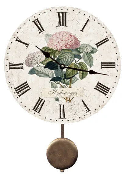 Hydrangea Clock