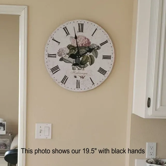 Hydrangea Clock