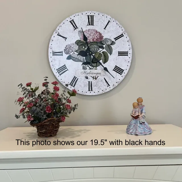 Hydrangea Clock