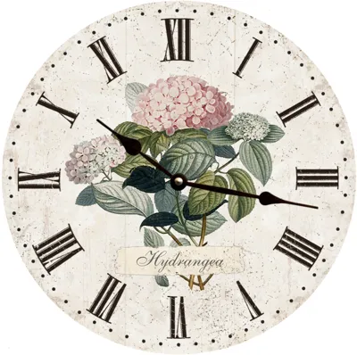 Hydrangea Clock