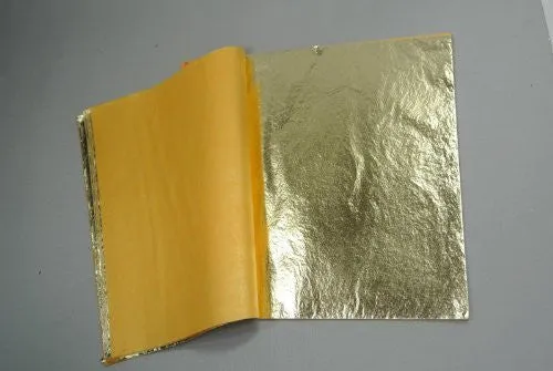 Imitation Gold Leaf (Gold#2.5) 140mm X 140mm - 250 Sheet Book