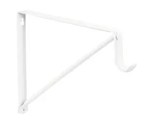 Knape & Vogt John Sterling White Steel Shelf/Rod Bracket 12 Ga. 11 in. L 250 lb