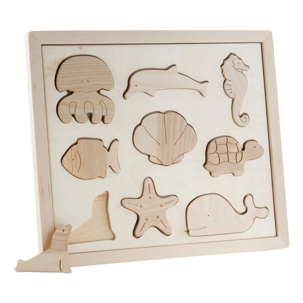 Kubi Dubi Wooden Sorting Puzzle - Sea Creatures