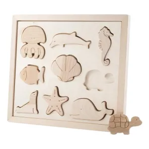 Kubi Dubi Wooden Sorting Puzzle - Sea Creatures