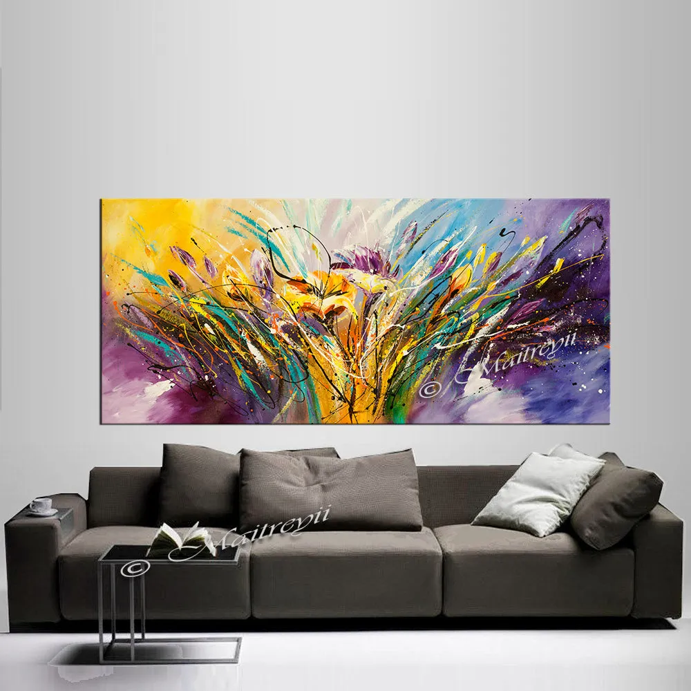 Large Modern Art Oil Painting on Canvas Modern Wall Art - Amazing Abstract 14