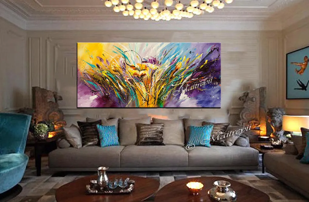 Large Modern Art Oil Painting on Canvas Modern Wall Art - Amazing Abstract 14