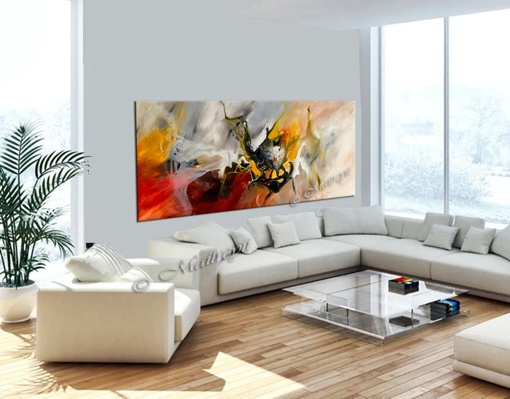 Large Modern Art Oil Painting on Canvas - Modern Wall Art Amazing Abstract 4