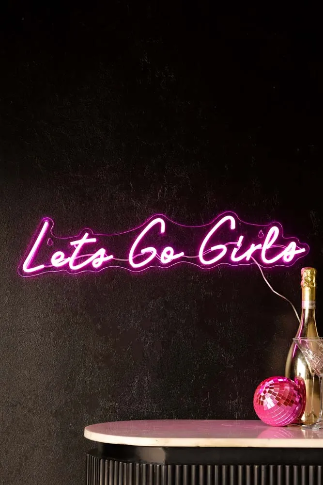 Let's Go Girls Neon Wall Light