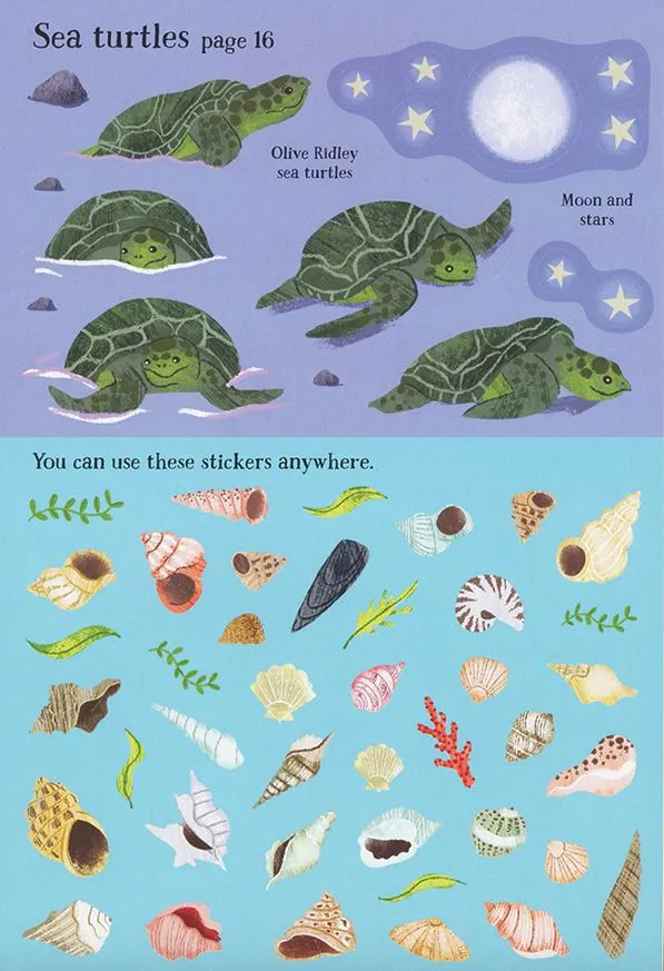 Little First Stickers Book - Seashore