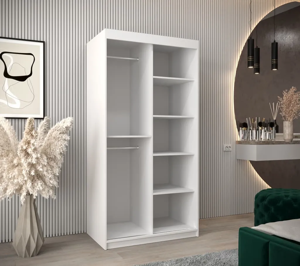 Madrid Sliding Door Wardrobe 100cm