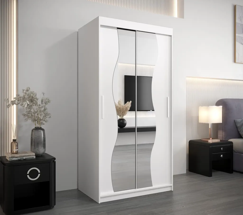 Madrid Sliding Door Wardrobe 100cm