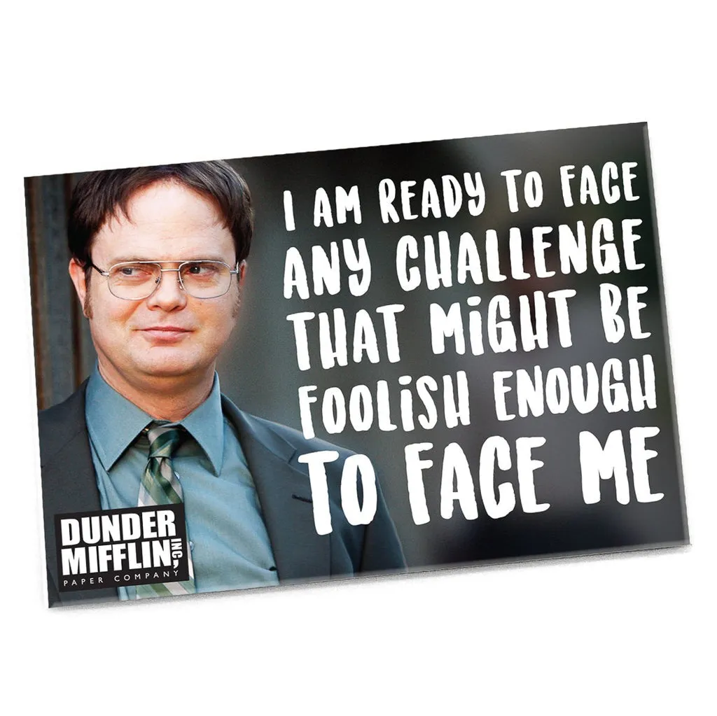 MAGNET: THE OFFICE "I AM READY TO FACE ANY CHALLENGE.."