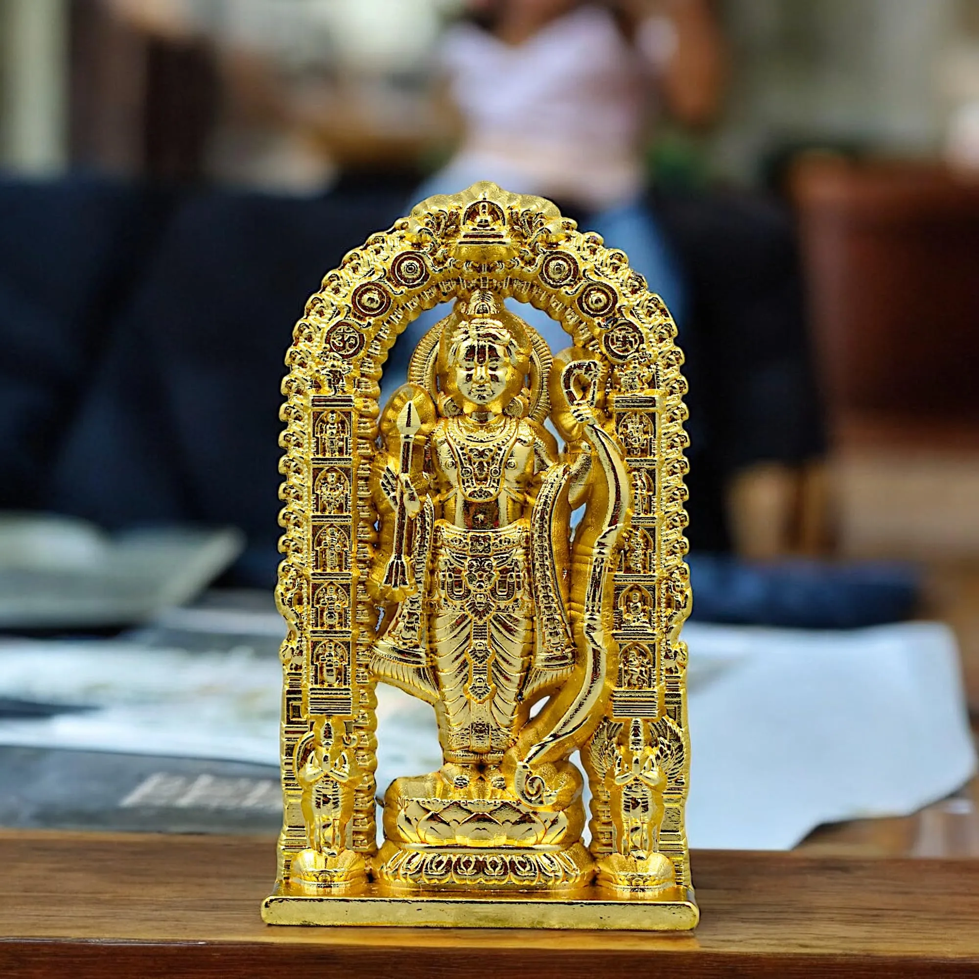 MASIPICKS™ Ram Lalla Statue Home Decoration Idol Statue Showpiece for Home and Pooja Decoration | Murti for Home and Car Dashboard, Office and Home Decoration (7 cm Height)