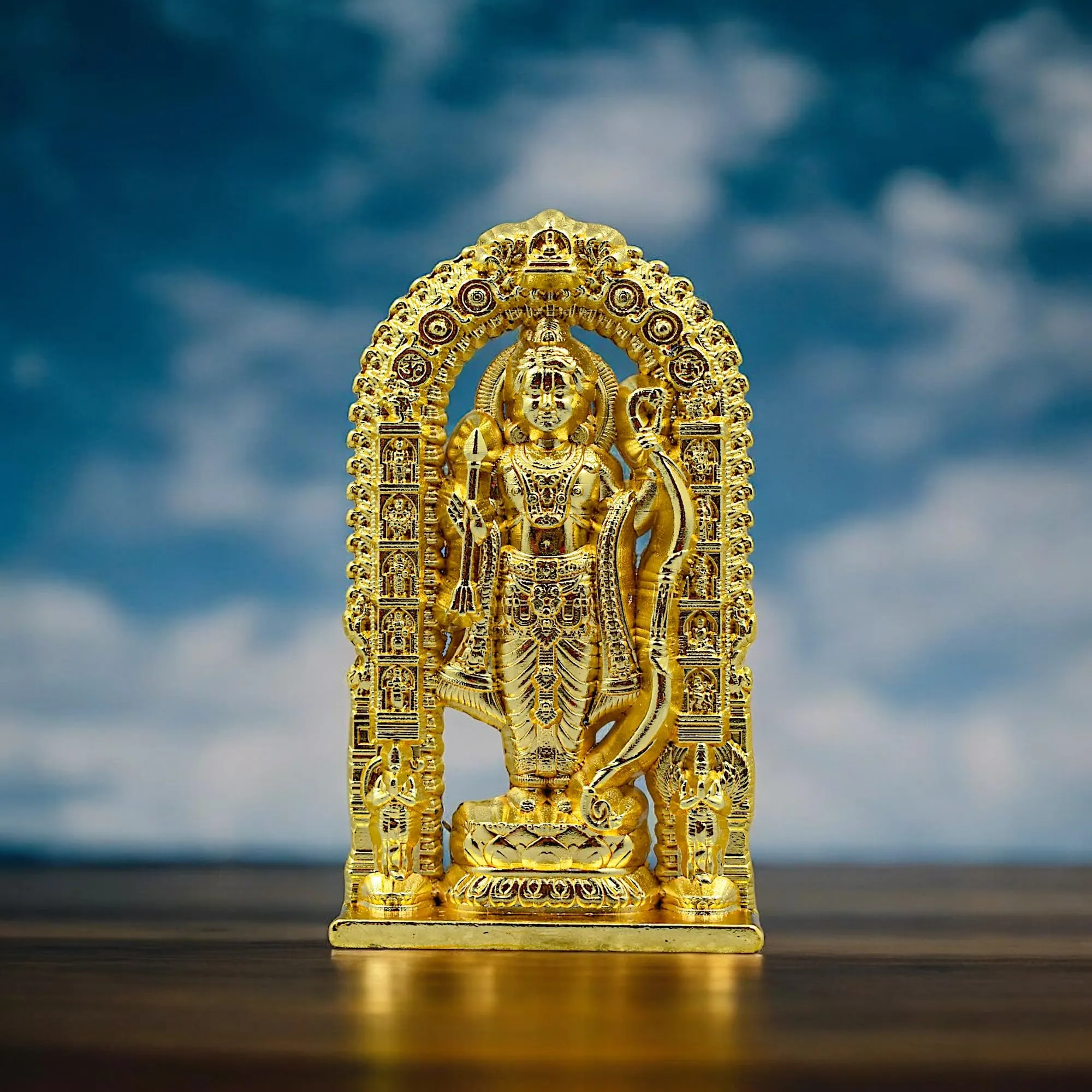 MASIPICKS™ Ram Lalla Statue Home Decoration Idol Statue Showpiece for Home and Pooja Decoration | Murti for Home and Car Dashboard, Office and Home Decoration (7 cm Height)