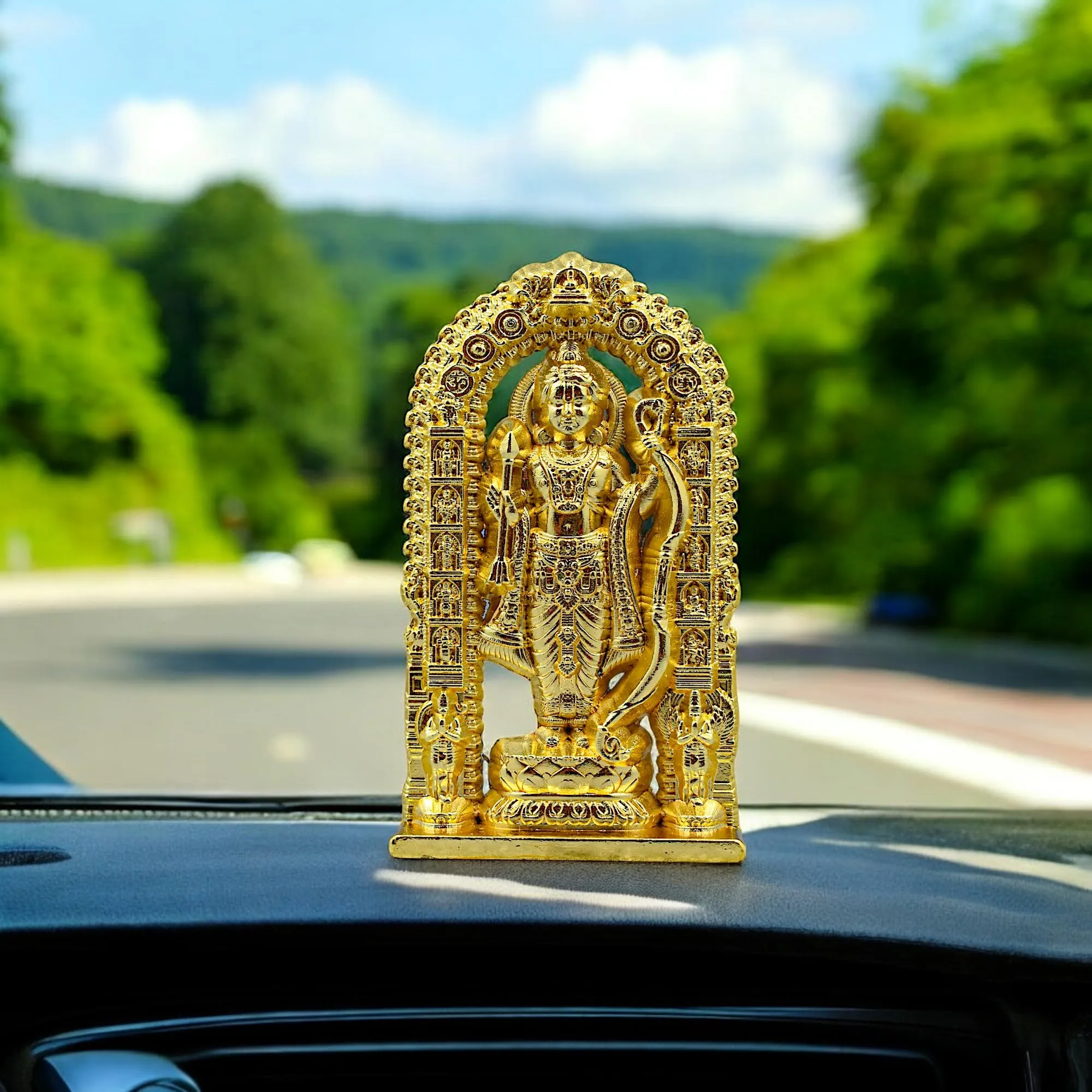 MASIPICKS™ Ram Lalla Statue Home Decoration Idol Statue Showpiece for Home and Pooja Decoration | Murti for Home and Car Dashboard, Office and Home Decoration (7 cm Height)