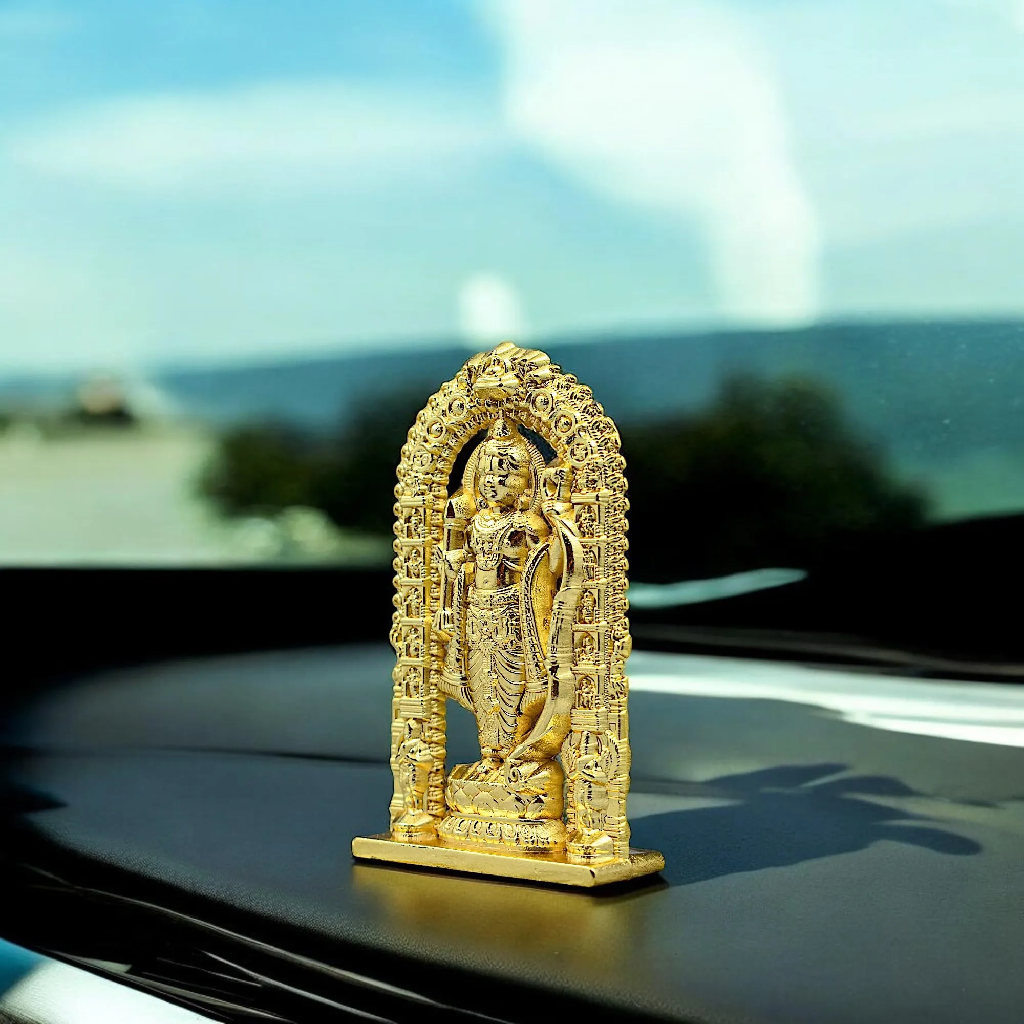 MASIPICKS™ Ram Lalla Statue Home Decoration Idol Statue Showpiece for Home and Pooja Decoration | Murti for Home and Car Dashboard, Office and Home Decoration (7 cm Height)