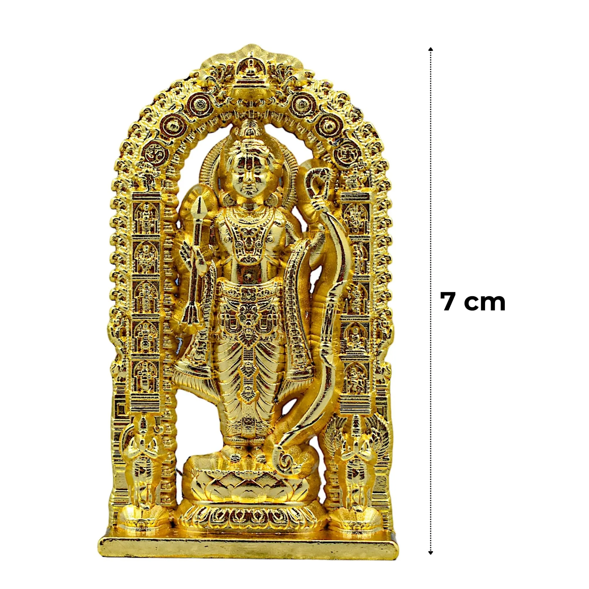 MASIPICKS™ Ram Lalla Statue Home Decoration Idol Statue Showpiece for Home and Pooja Decoration | Murti for Home and Car Dashboard, Office and Home Decoration (7 cm Height)