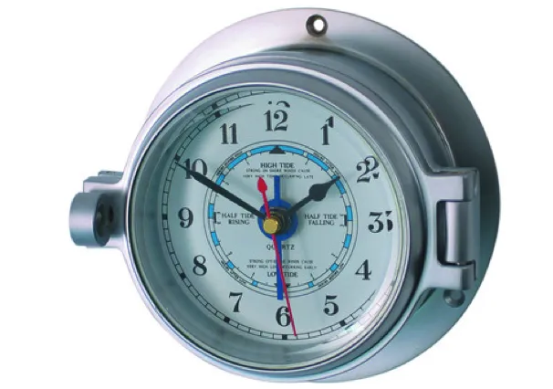 Meridian Zero Channel Range Matt Chrome Tide Clock 3"/75mm