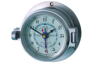 Meridian Zero Channel Range Matt Chrome Tide Clock 3"/75mm