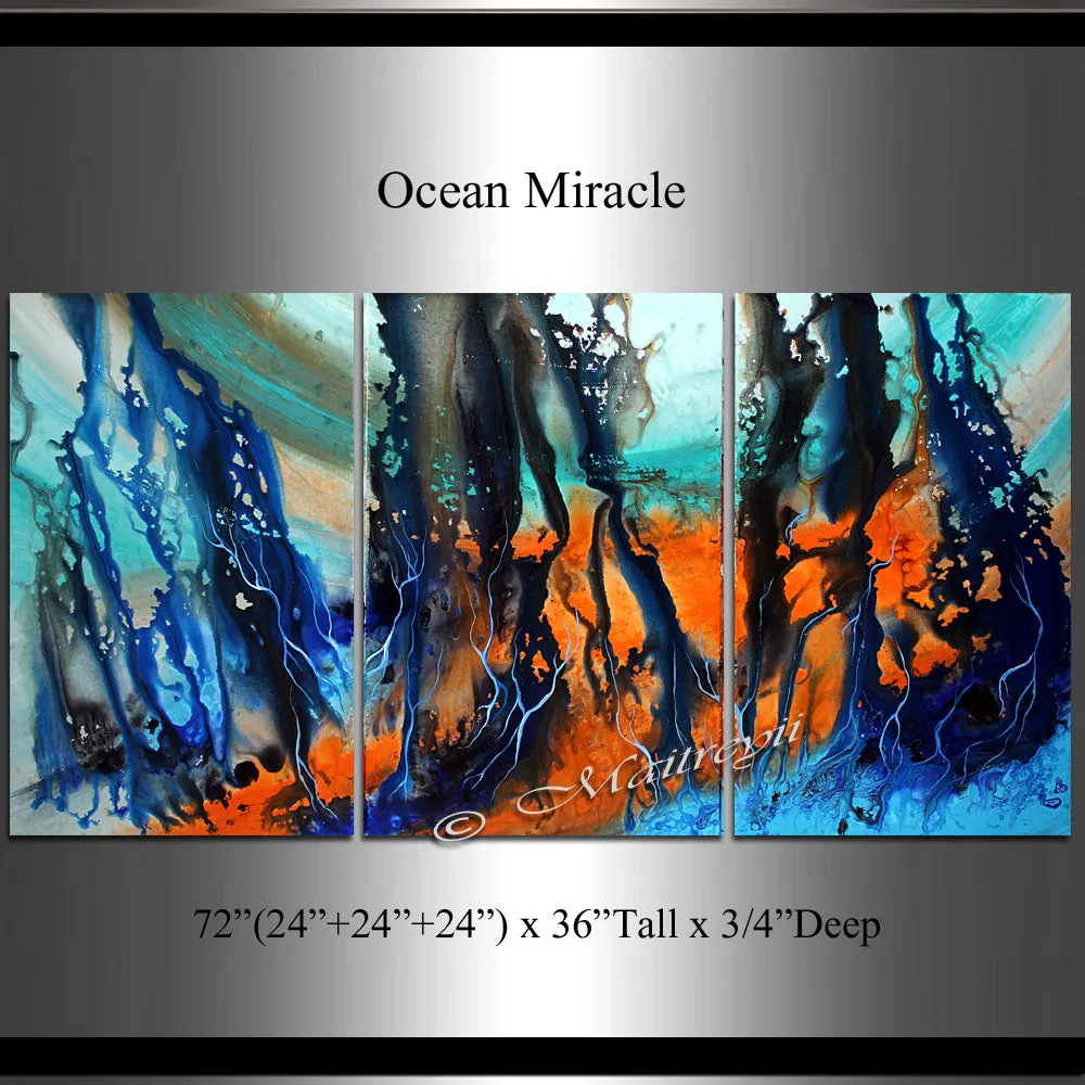 Modern Art Oil Painting For Luxury homes - Ocean Miracle 3