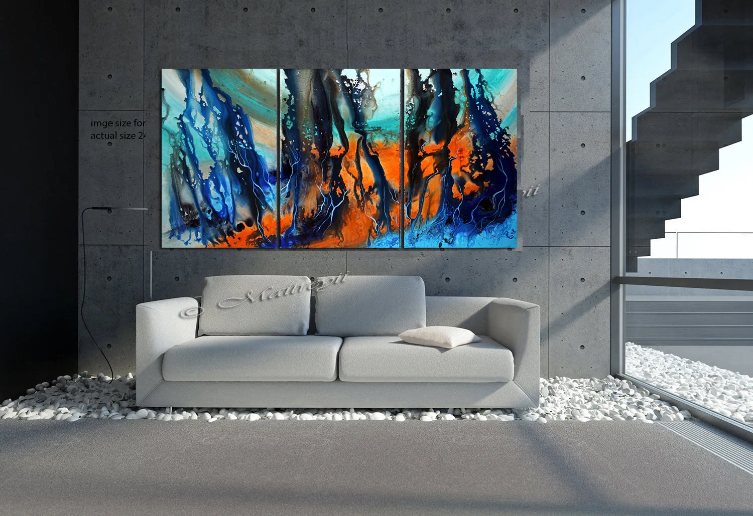 Modern Art Oil Painting For Luxury homes - Ocean Miracle 3