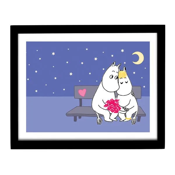 Moomin Art Print - On the Bench