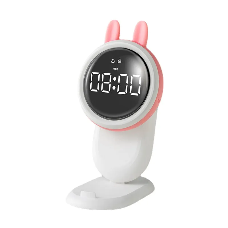 Multifunctional Alarm Clock Magnetic Suction Wall Hanging Clock Light Night Electrodeless Dimming LED Alarm Clock