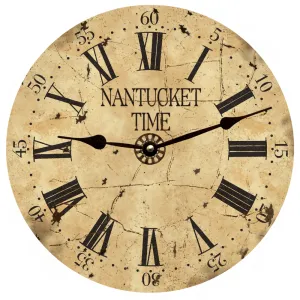 Nantucket Time Clock- Nantucket Island Wall Clock