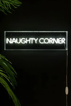 Naughty Corner LED Neon Acrylic Light Box