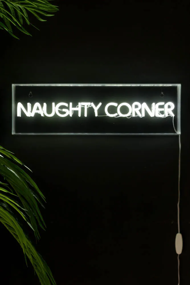 Naughty Corner LED Neon Acrylic Light Box