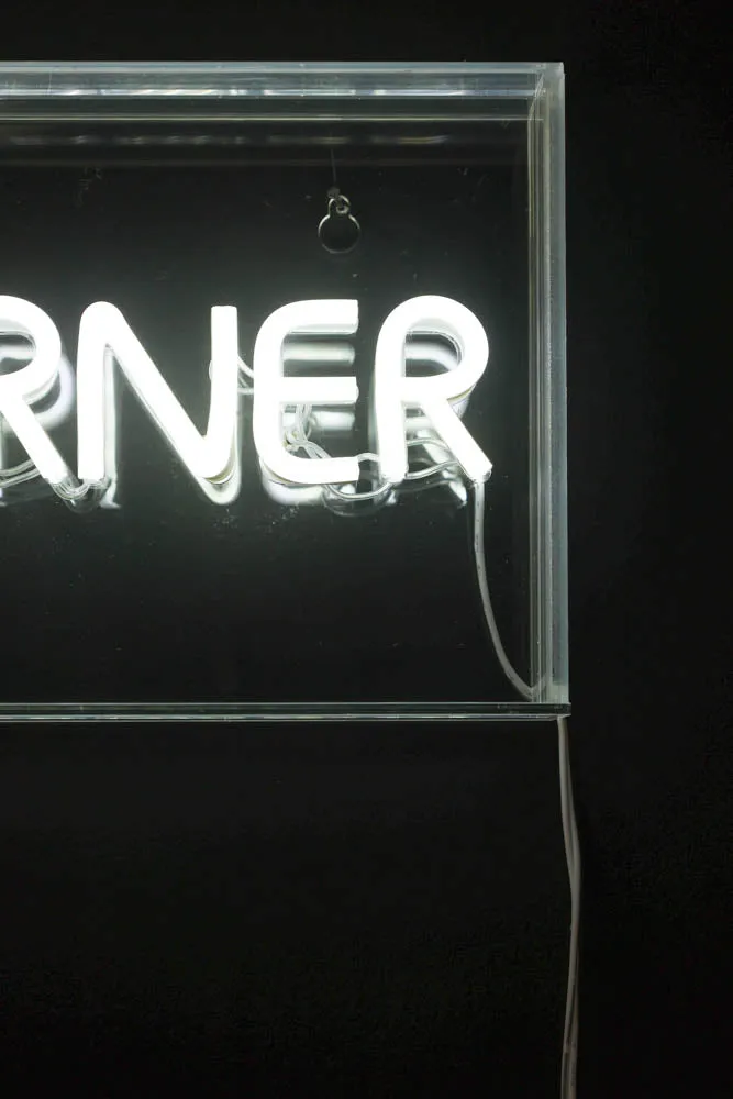 Naughty Corner LED Neon Acrylic Light Box