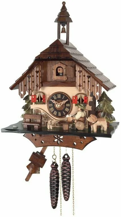 One Day Cottage Cuckoo Clock - Beer Drinker Raises Mug