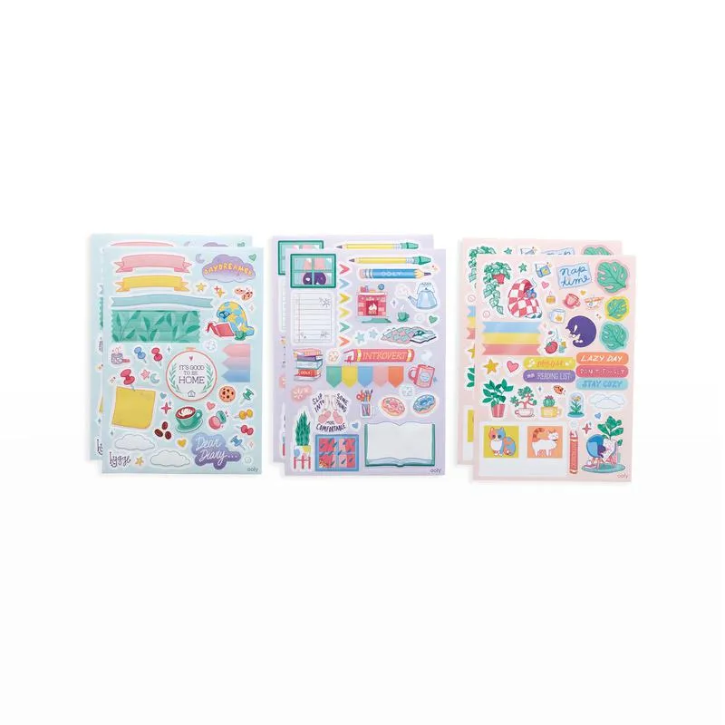 Ooly indoorsy sticker stash - includes puffy, vinyl, and paper stickers