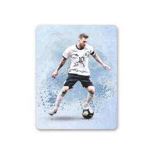 PAPERPACKS Acrylic Rectangular Fridge Magnet |Travel Souvenir, Home Décor, Kitchen, Gifting|Office or Classroom| Messi Argentina 1 (105mm X 79mm X 3mm)