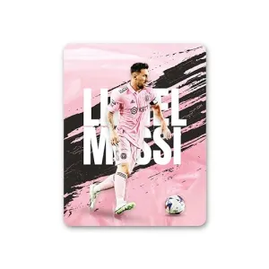 PAPERPACKS Acrylic Rectangular Fridge Magnet |Travel Souvenir, Home Décor, Kitchen, Gifting|Office or Classroom| Messi Miami 2 (105mm X 79mm X 3mm)