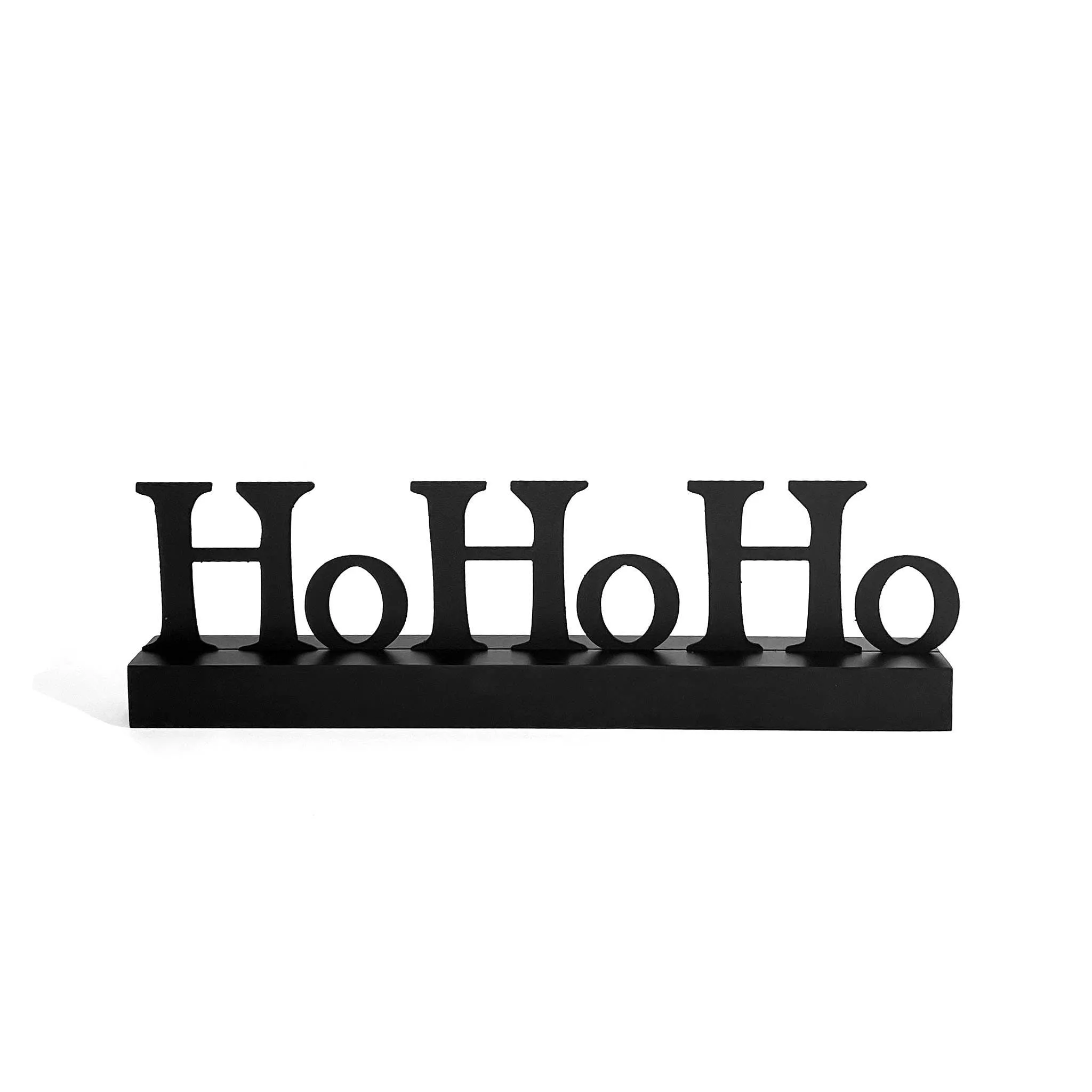 "HoHoHo" Magnetic Word w/ Wood Base