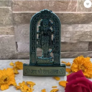 Ram Lalla Idol Ayodhya Metal Shree Ram Lalla Murti Ayodhya Ram Idol for Home Decor, Pooja, Temple Mandir Housewarming Gifts Unique Set of 1 (Height - 4.5 Inch)