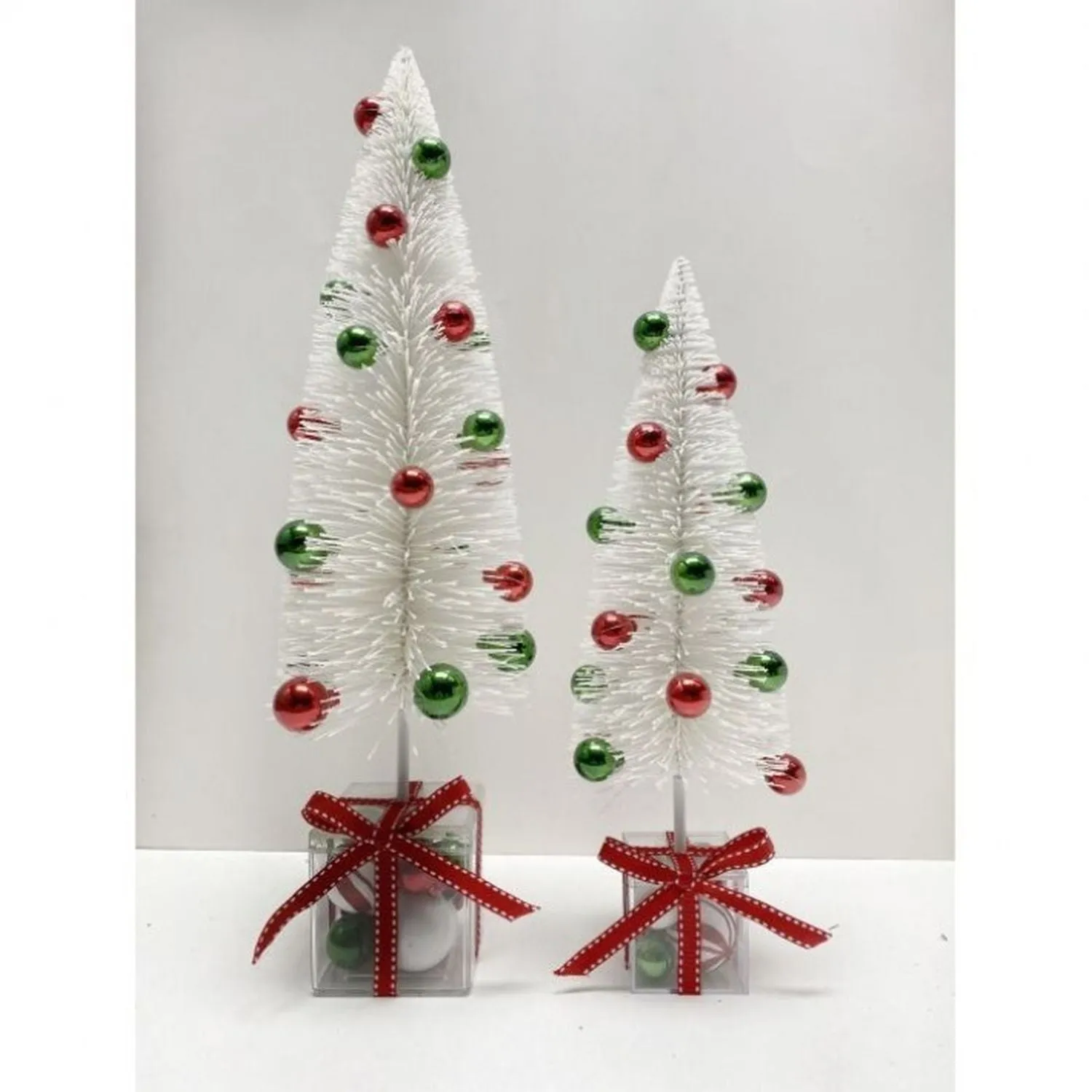 Regency International 14-18" Sisel Tree W/Ornament Base, Set Of 2