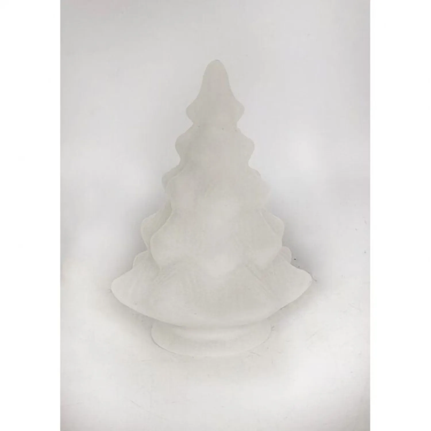 Regency International 5" Led/Bty Tmr Glass Flocked Tree