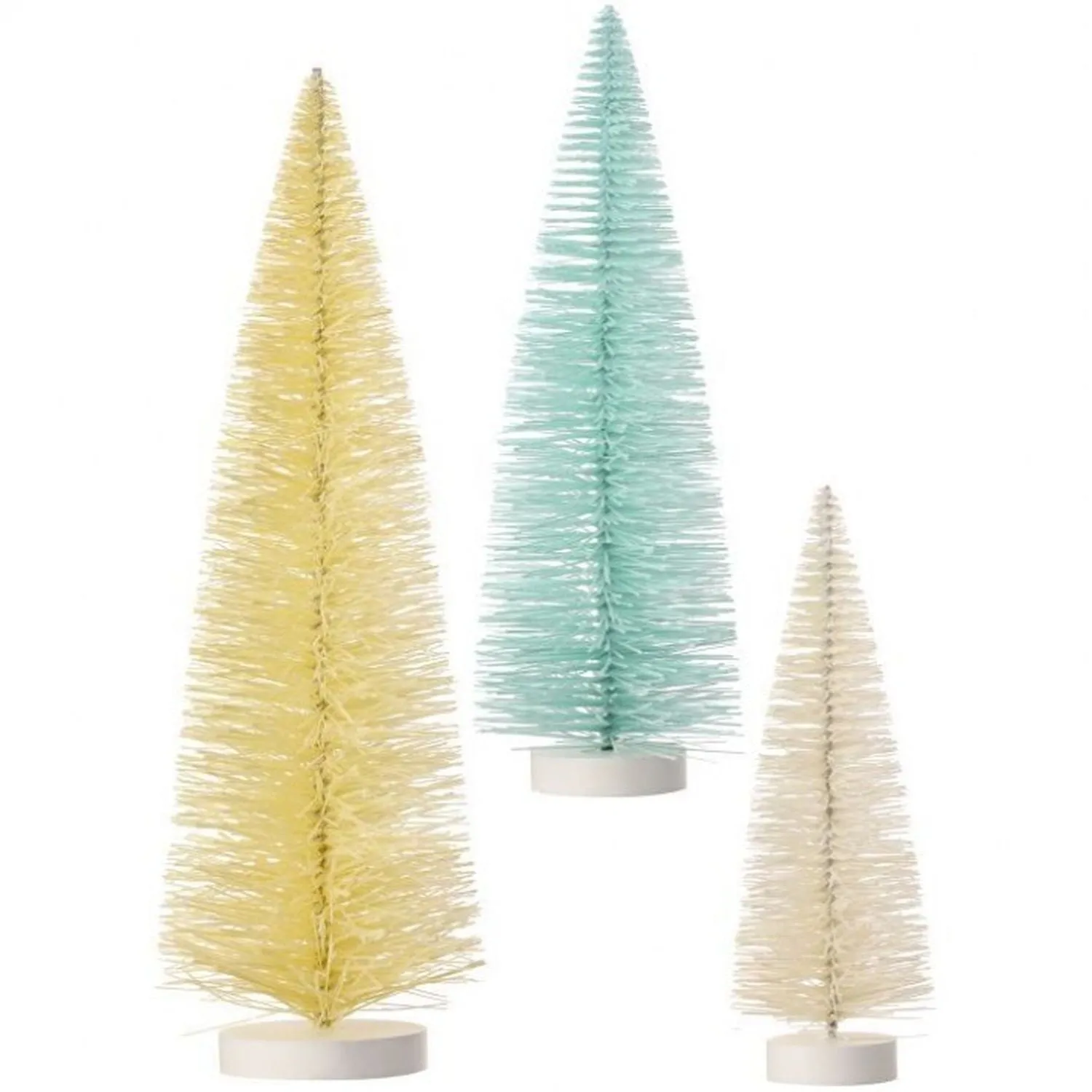 Regency International Flocked Bristle Easter Tree 9-15", Set of 3