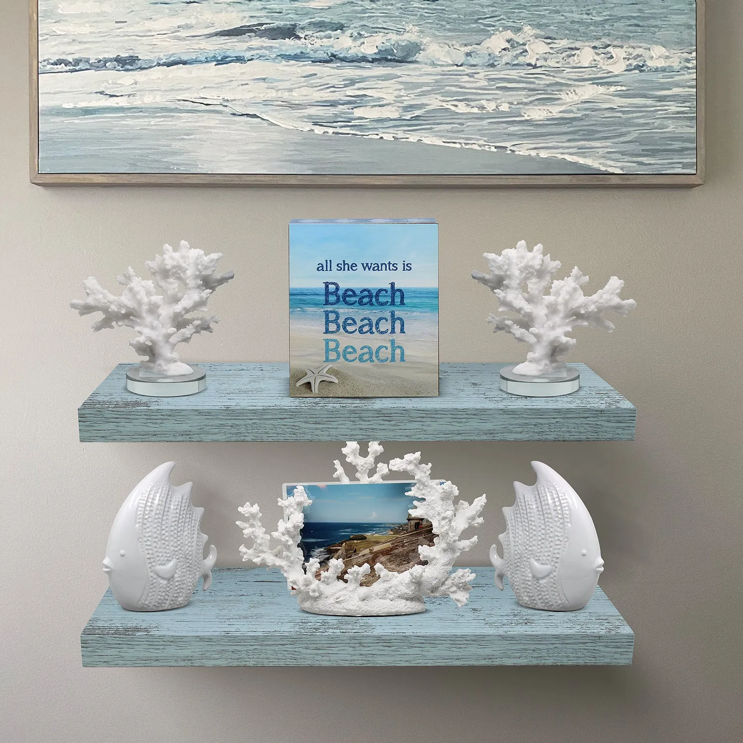 Rustic Floating Shelf (Set of 2)