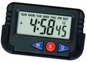 Samarth Deals Plastic Clock with Digital Display, Date, Time, for - All Cars & Desk Office