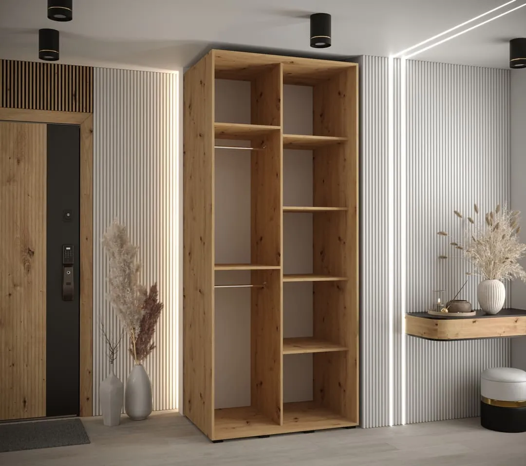 Sapporo II Sliding Door Wardrobe 100cm