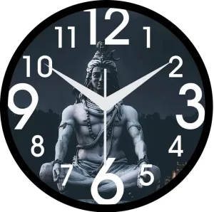 SMPL Present Shiva Wall Clock for Living Room || Badroom || Shop || Office || Home Decor_0153