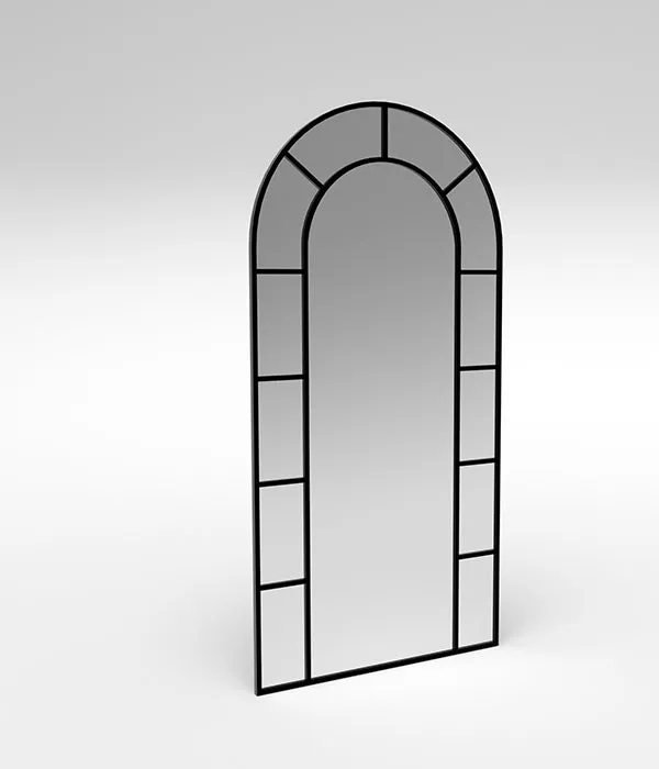 Soho Arched Floor Mirror - Black