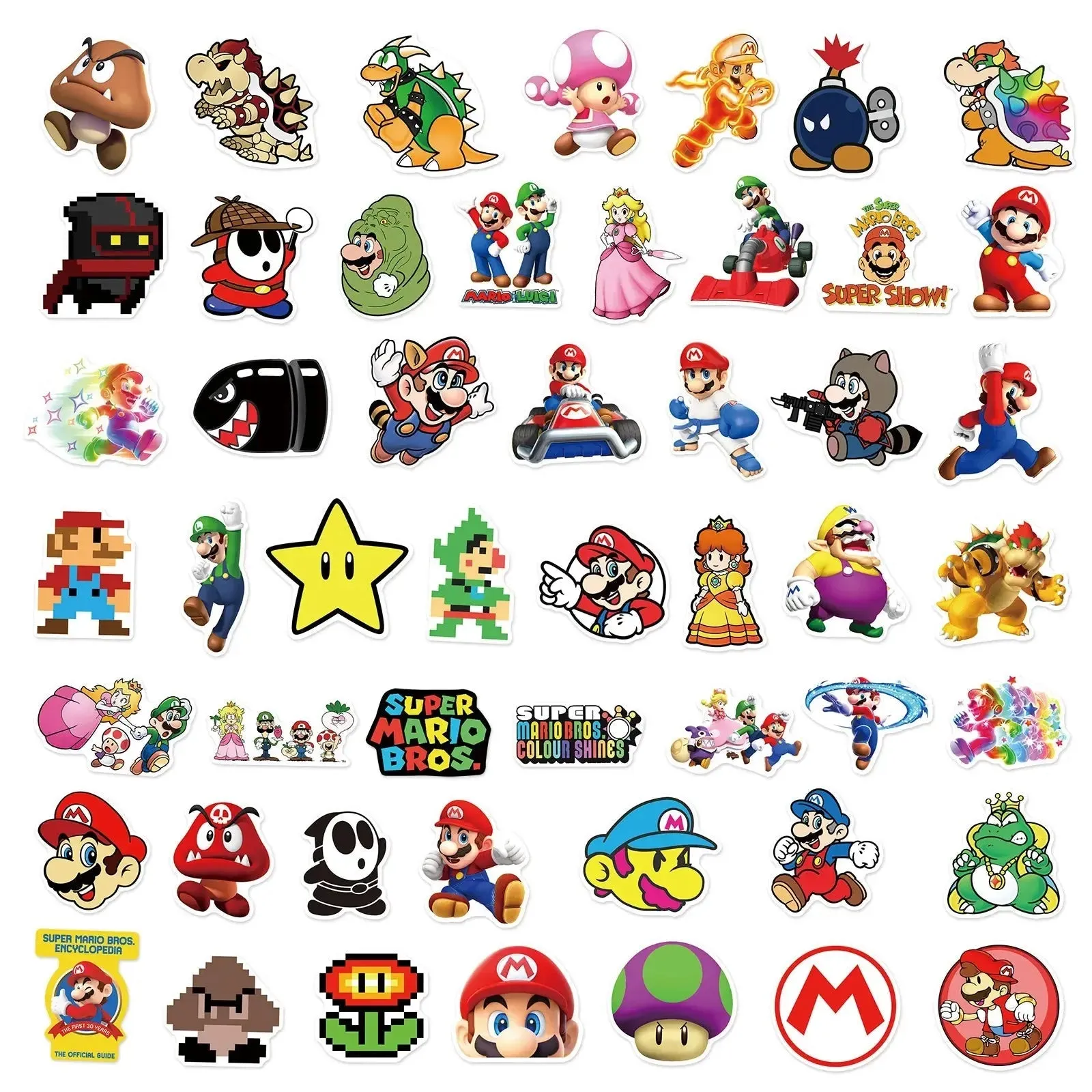 Super Mario Bros Stickers - Iconic & Fun