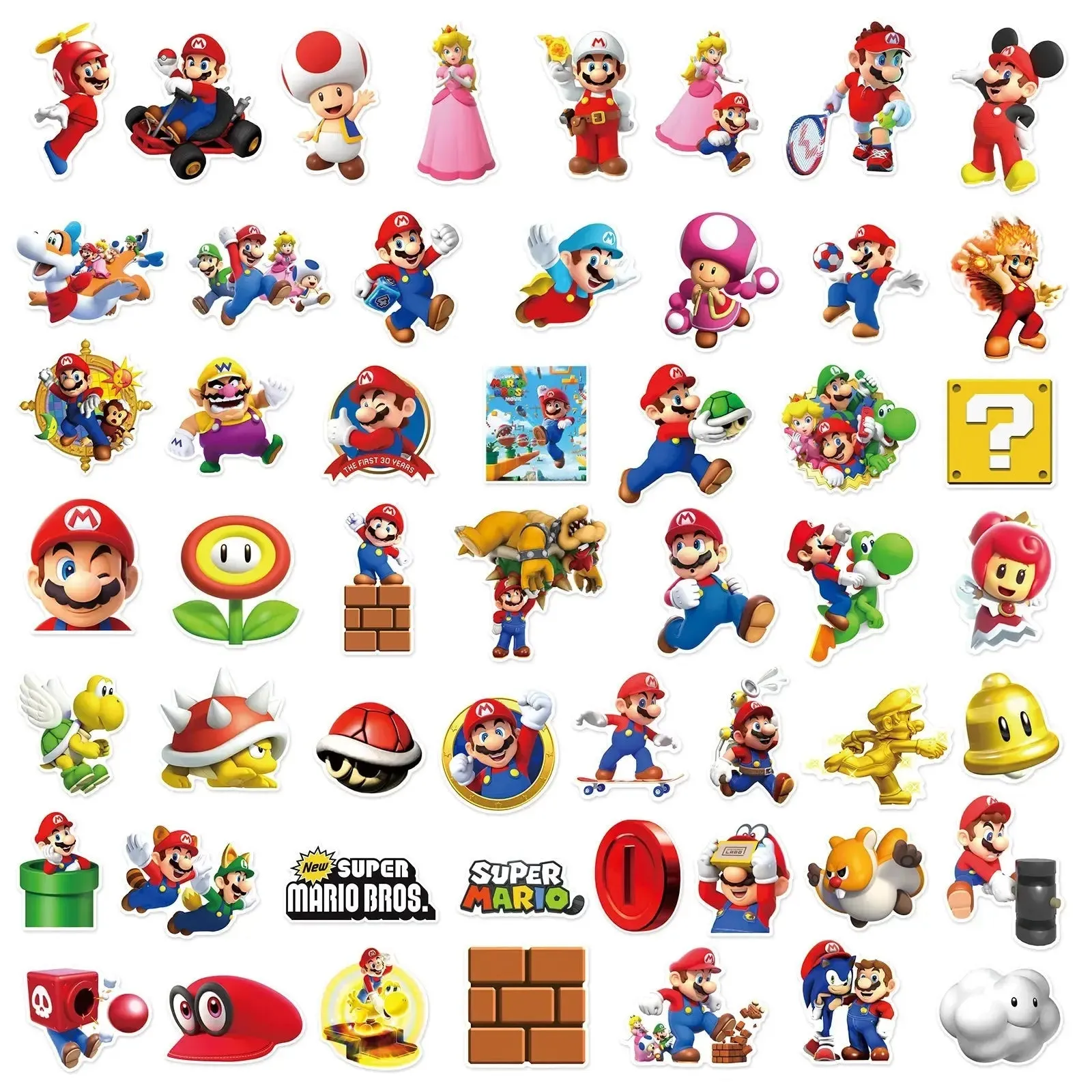 Super Mario Bros Stickers - Iconic & Fun