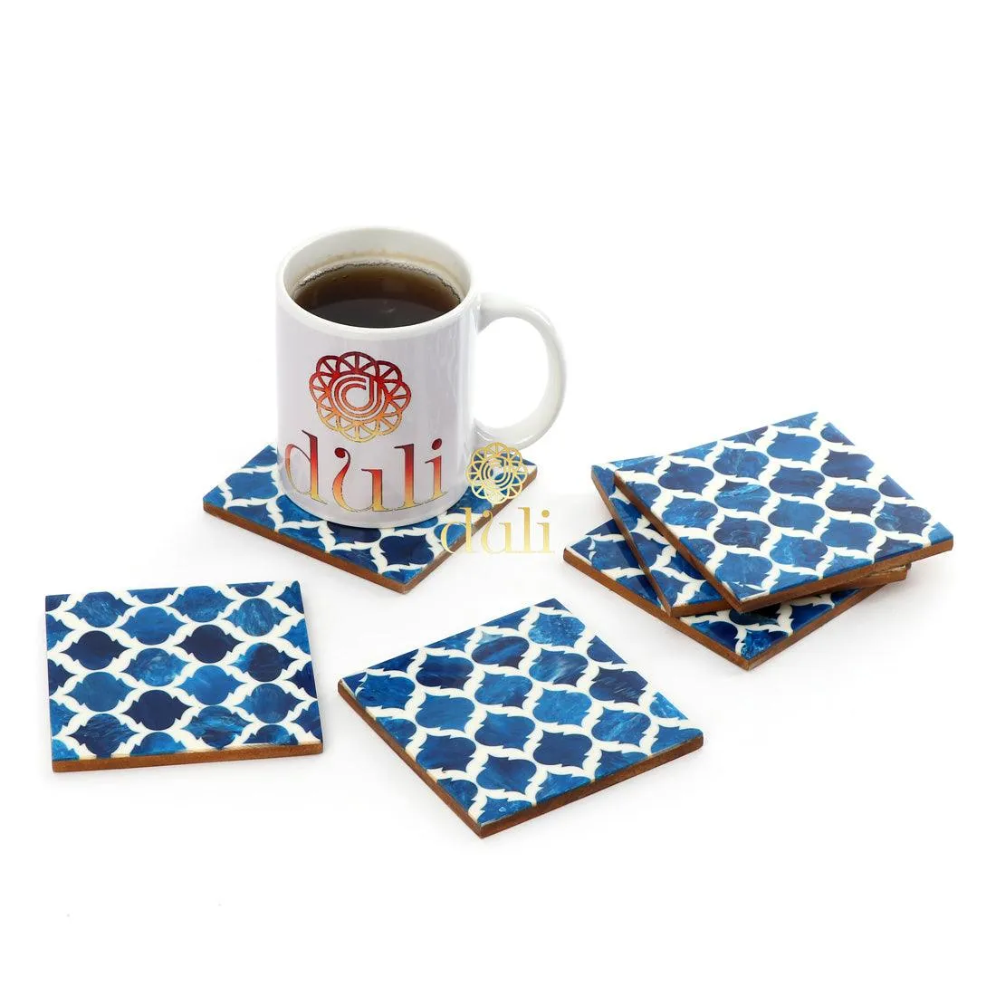 Tea Coasters for Home and Dining Table ( set of 4 )