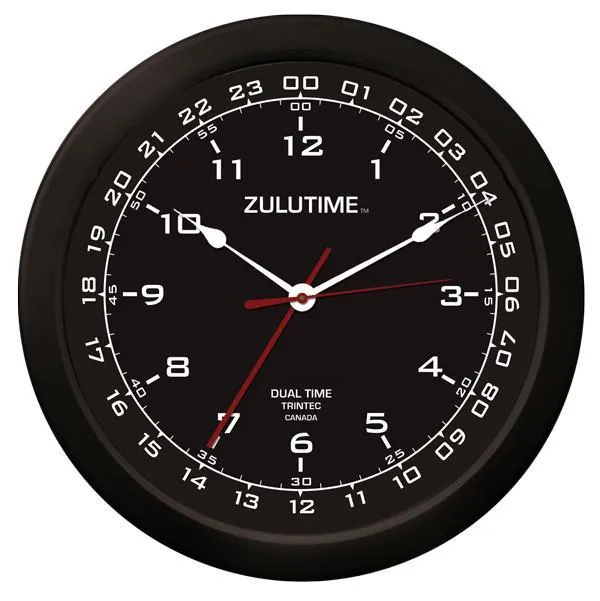 Trintec - 14'' ZULUTIME™ Dual Time Clock | ZT14-1